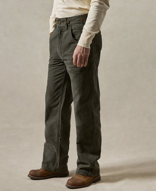 12 oz Canvas Railroad Work Pants - Grayish Green