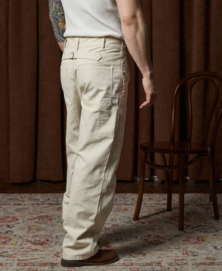 12 oz Canvas Railroad Work Pants- White