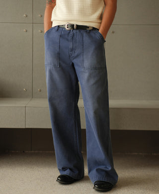 Modified OG-107 Indigo Sateen Fatigue Pants