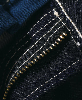 15 oz Indigo Selvedge Straight Leg Denim Jeans