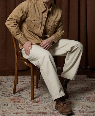 12 oz Canvas Railroad Work Pants- White