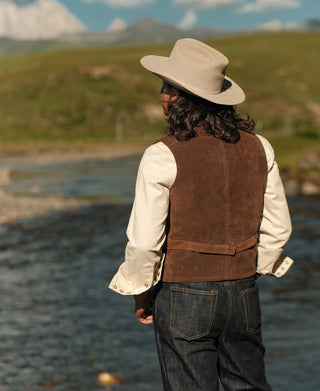 Classic Suede Western Hunting Vest