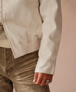 Undyed Selvedge Denim Biker Jacket