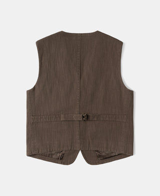 1930s Herringbone Tailored Waistcoat