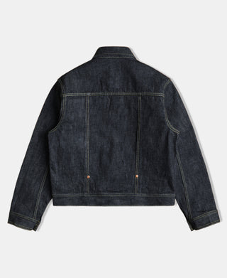 Back View of Denim Jacket
