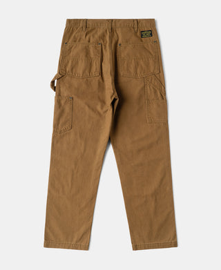 Canvas Double Knee Work Trousers - Brown
