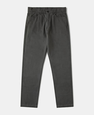 Vintage Washed Tapered 5-Pocket Pants - Dark Gray