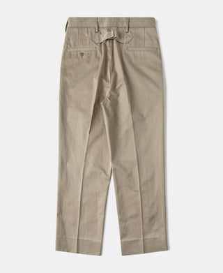 Lot 830 1940s Two Tuck Chino Trousers - Khaki