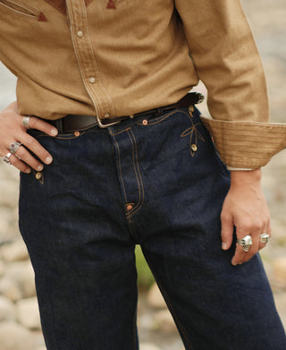 17.7oz Kasuri Selvedge Denim Trousers