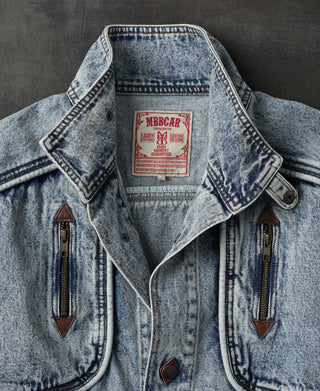 1980s Snow Wash Denim Jacket