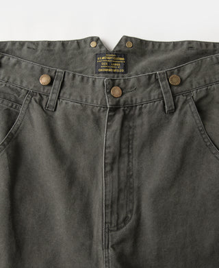 12 oz Canvas Railroad Work Pants - Grayish Green