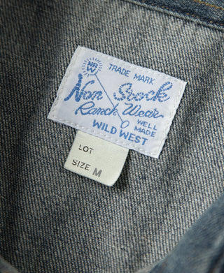 1950s Slub Denim Western Shirt