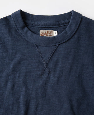 Heavyweight Cotton Gusset Tubular T-Shirt - Indigo