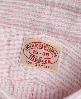Lot 219 Button Down Oxford Shirt - Pink Stripe