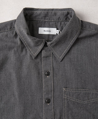 1930s Jaspé Workshirt - Dark Gray