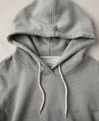 1950s Heavyweight Cotton Fleece Hoodie - Light Gray