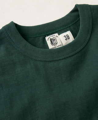 1930s Slanted Pocket Tubular T-Shirt - Green