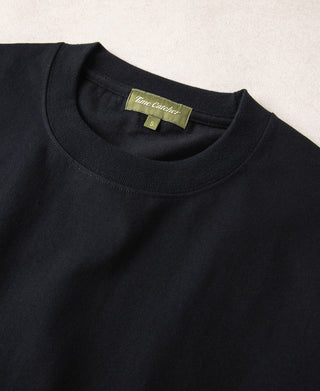 Regular Fit 9.3 oz Jersey Crewneck Tubular T-Shirt - Black