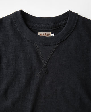 Heavyweight Cotton Gusset Tubular T-Shirt - Black