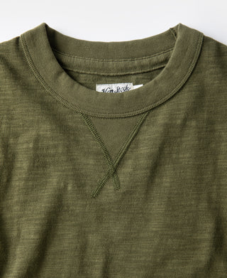 Heavyweight Cotton Gusset Tubular T-Shirt - Green