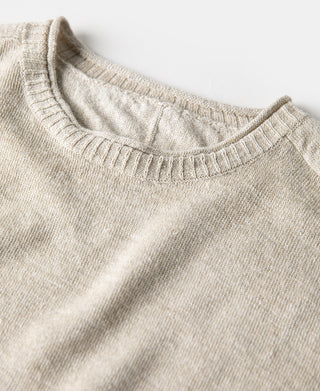 Hemp Knit Long Sleeve T-Shirt - Natural
