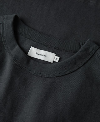 1900s Heavyweight Cotton Jersey Boxy T-Shirt -  Vintage Black