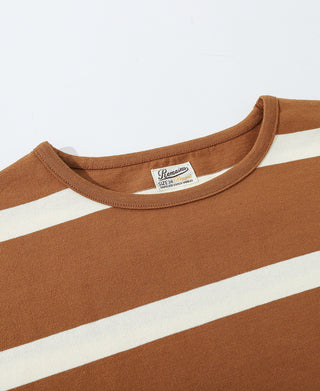1940s Border Stripe T-Shirt - Ginger