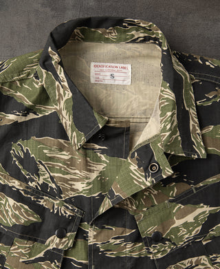 Tiger Stripe Camo Tropical Jungle Fatigue Jacket