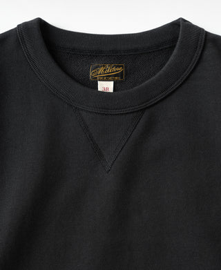 Lot 122 1940s Plain Set-in Crewneck Sweatshirt - Black