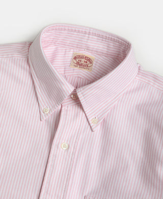 Lot 219 Button Down Oxford Shirt - Pink Stripe