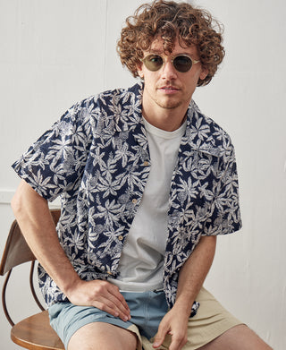 Tropical Palm & Pineapple Aloha Shirt