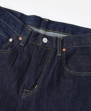 14 oz Selvedge Basic Straight-Fit Jeans - Indigo