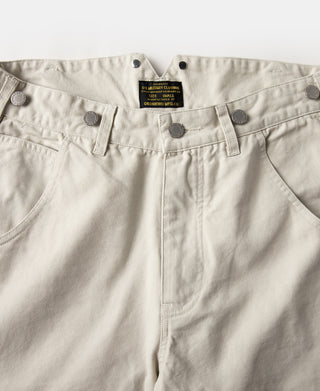 12 oz Canvas Railroad Work Pants- White