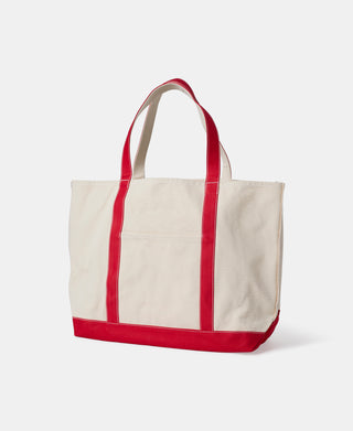 22 oz Canvas Tote Bag - Red