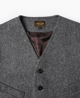 Coloured Speckle Tweed Safari Vest