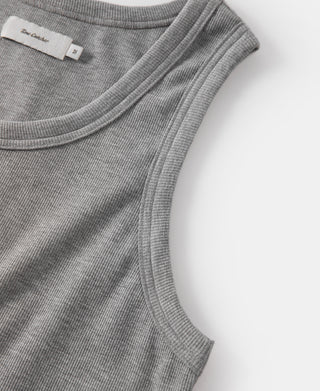 Cotton and Modal-Blend Tank Top - Gray