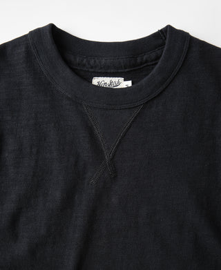 Heavyweight Cotton Gusset Tubular T-Shirt - Black