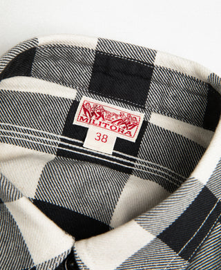 Lot 206 1940s Buffalo Plaid Shirt - Black/White