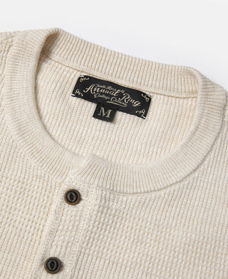 Jacquard Knitted Henley Shirt