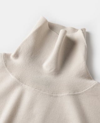 Lot 922 Merino Wool Turtleneck Sweater - Cream