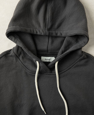 1950s Heavyweight Cotton Fleece Hoodie - Dark Gray