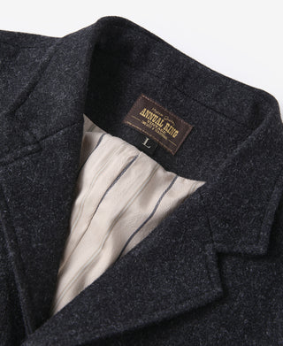 1930s Charcoal Gray Tweed Lapel Vest