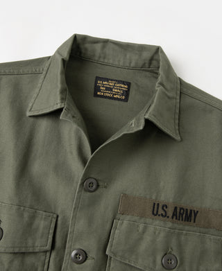 Vietnam War US Army OG107 Fatigue Utility Shirt - Plain