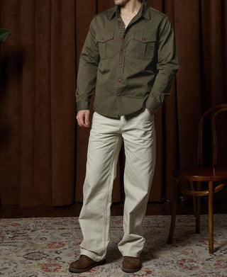 Classic Fit Engineer Workshirt - Olive