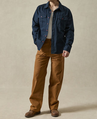 Classic Fit Engineer Workshirt - Navy