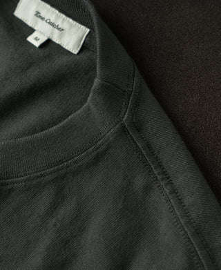 Regular Fit Heavyweight Tubular Jersey T-Shirt - Vintage Black