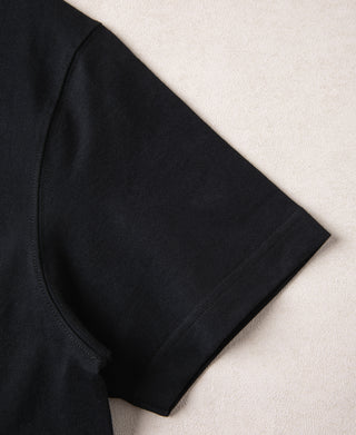 Regular Fit 9.3 oz Jersey Crewneck Tubular T-Shirt - Black