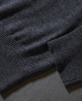 Extrafine Merino Wool Pullover Sweater - Dark Gray