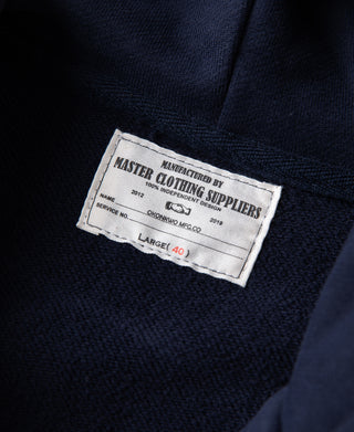 Heavyweight Terry Zip-Up Hoodie - Dark Blue