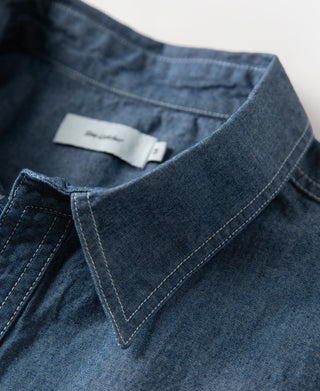 Military Chambray Workshirt - Blue
